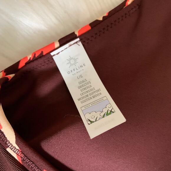 NWT Aerie Offline Goals Stretch Mesh Back Sports Bra - Picture 8 of 9